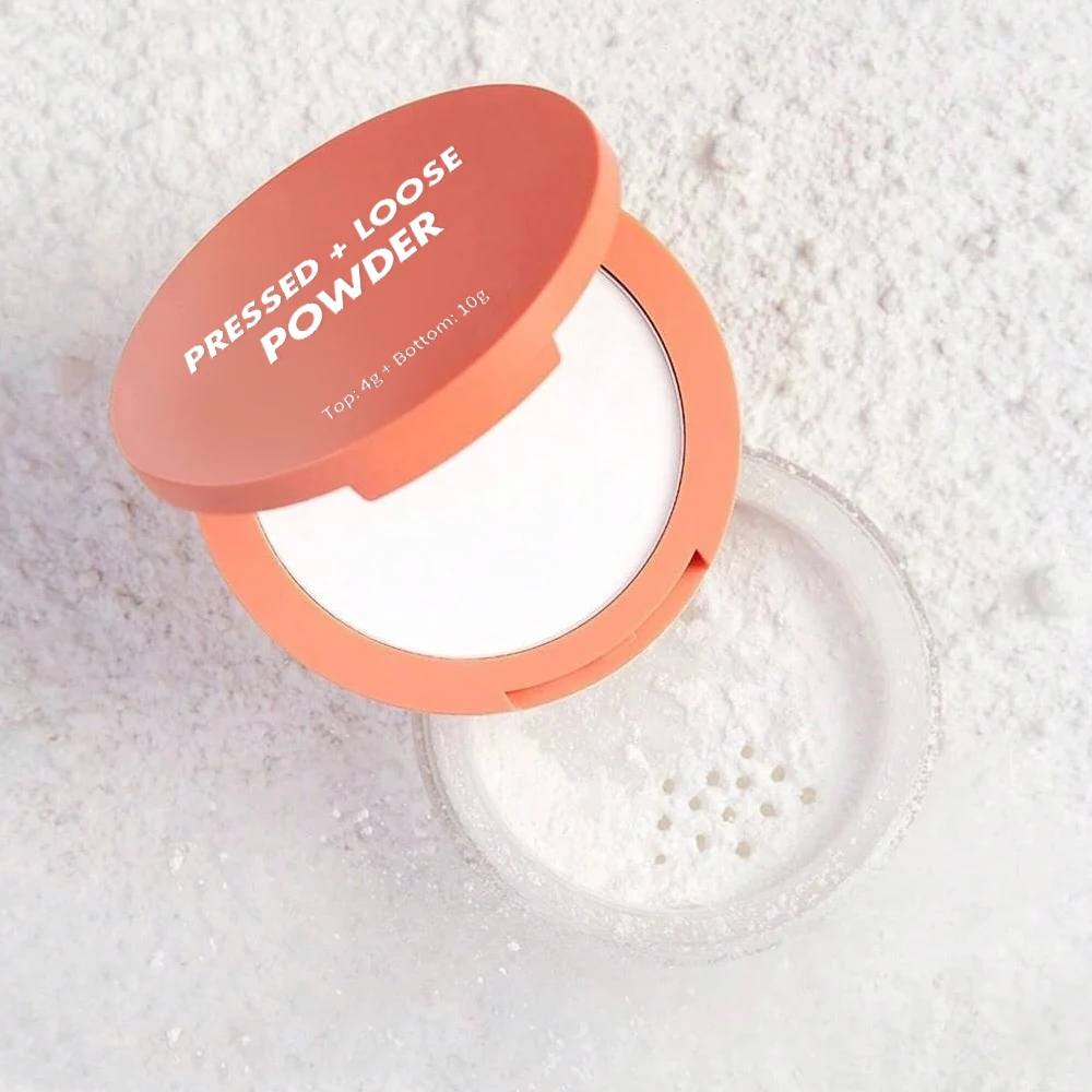 Talc Free Pressed Loose Powder Makeup Setting Powder Matte Vegan Best Face Makeup Loose Setting Powder Private Label