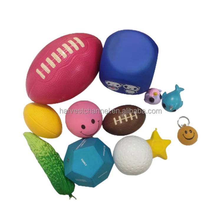 Custom balle anti stress balls with custom logo to be printed PU foam toys stress antistress ball with logo