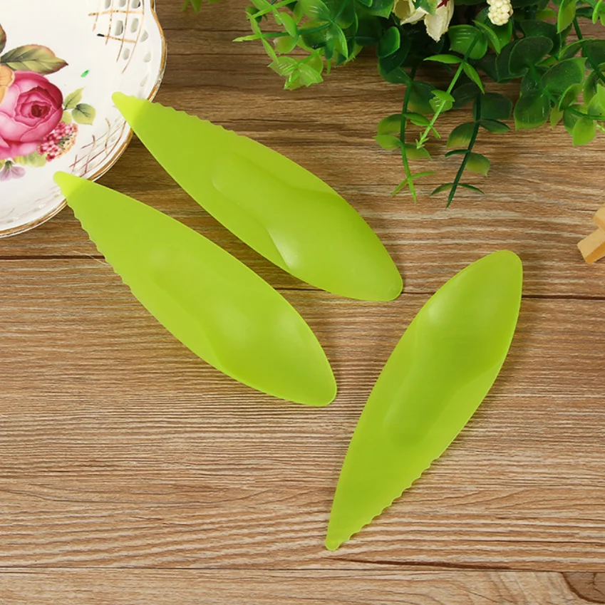 105mm Kiwi Spoon scoop with individual bag, fruit spatula, customized LOGO