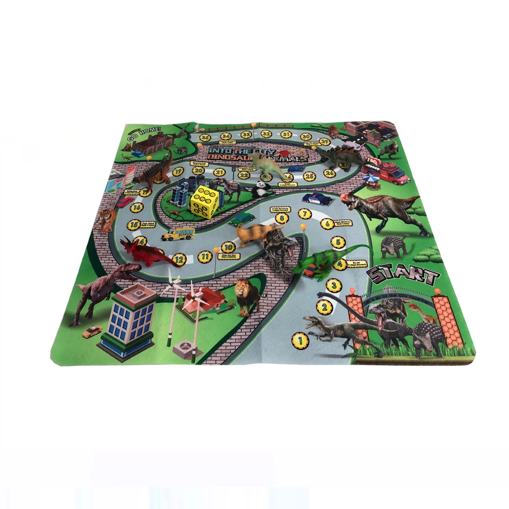 Wholesale Best Sellers  Dinosaur Theme  Modern Ludo/Treasure Hunt Game Play Mat