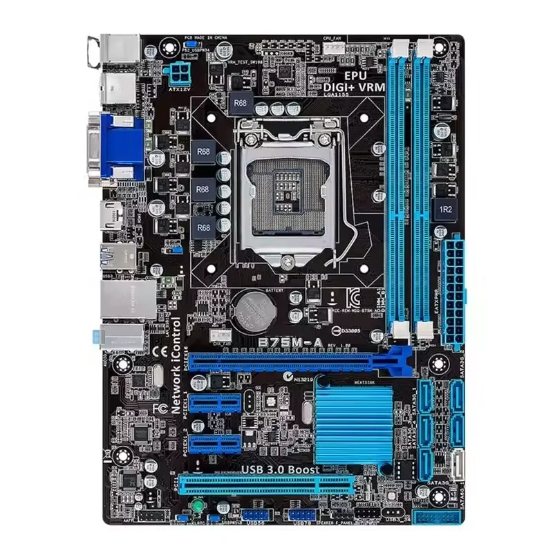 B75M-A Desktop Motherboard B75 Socket LGA 1155 i3 i5 i7 DDR3 16G uATX UEFI BIOS Original Used Mainboard On Sale
