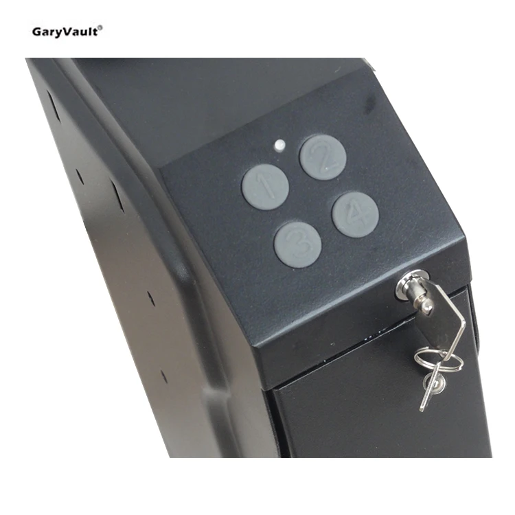 Home Office Hidden Wall Mounted Drop Down Fingerprint Combination Lock Gun Safe