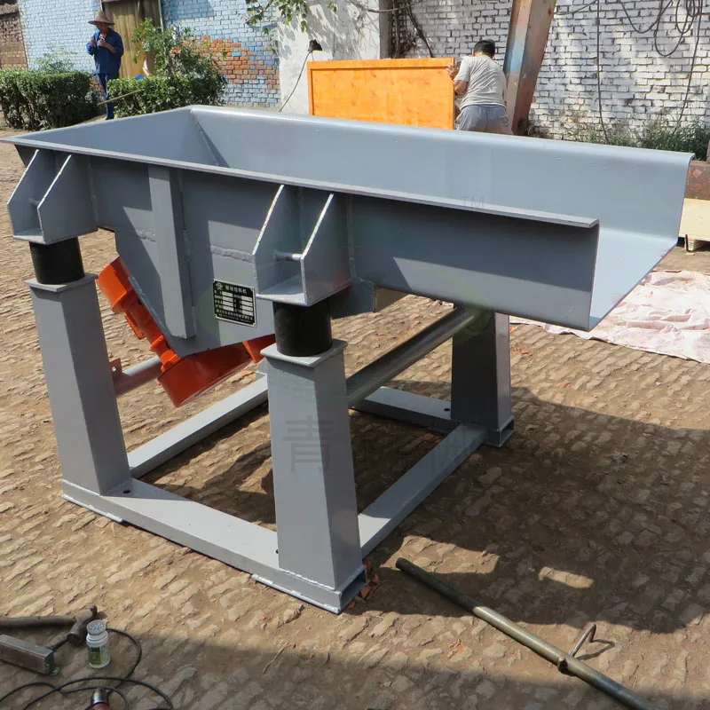 seating-type industrial linear motor vibrating feeder for coal/stone/gravel