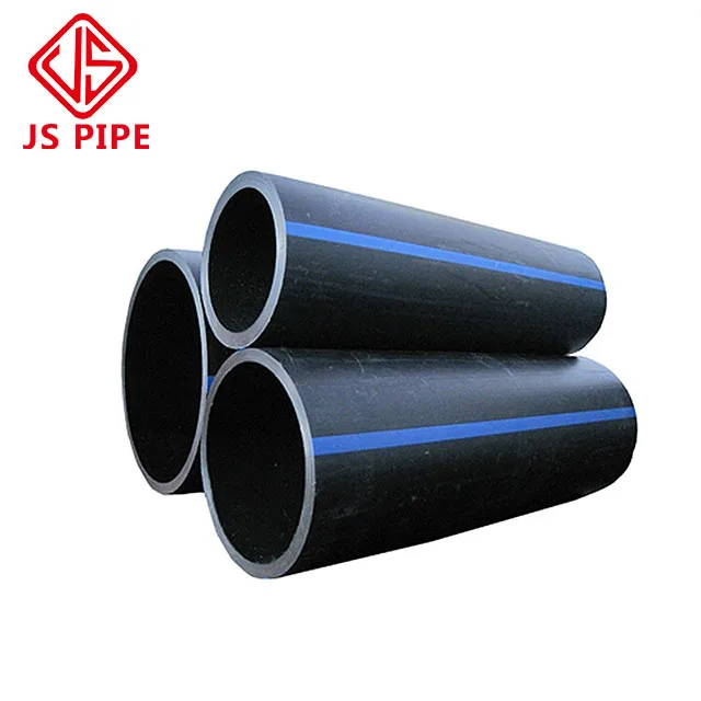 JS Pe100 Hdpe 40 мм 160 1 5 2-Дюймовая полиэтиленовая водопроводная труба черная пластиковая для водоснабжения орошения