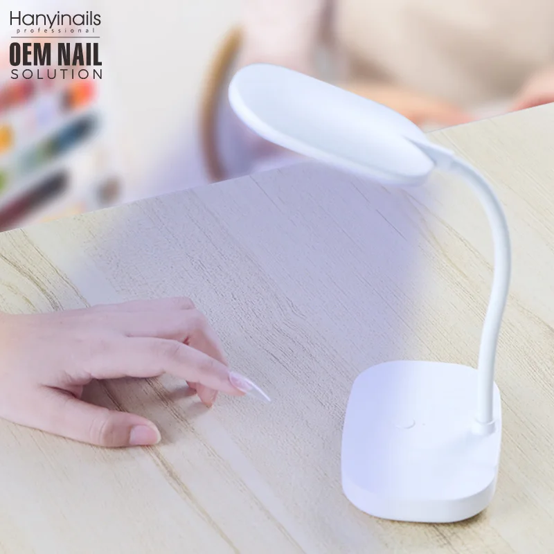 Hanyinails Professional Manufacturer Rechargeable Nail Lamp 12w rechargeable fast drying uv led nail lamp