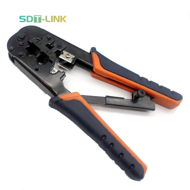 Crimp Tool Network Tools Telecommunication Connector Crimping Plier , 568R Type For RJ45 RJ11 RJ12 Connector