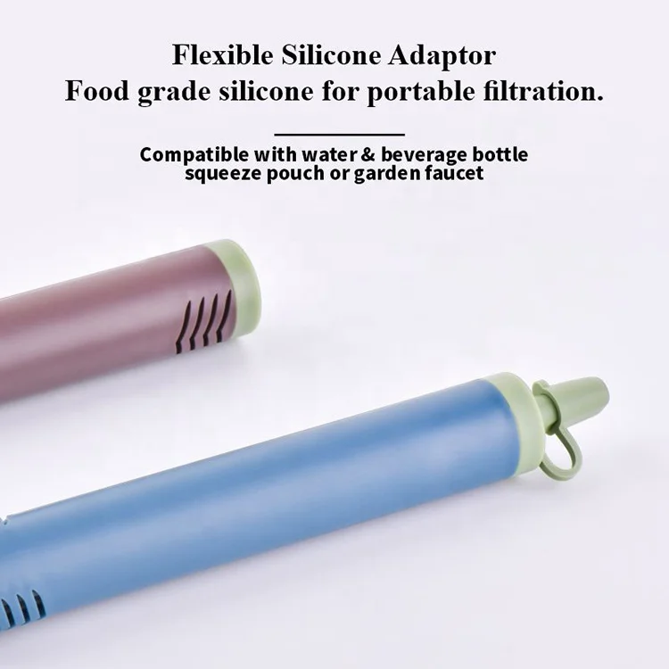  2021 Water Filter straw Cartridge Portable Filters life straws for Camping Hiking and Survival