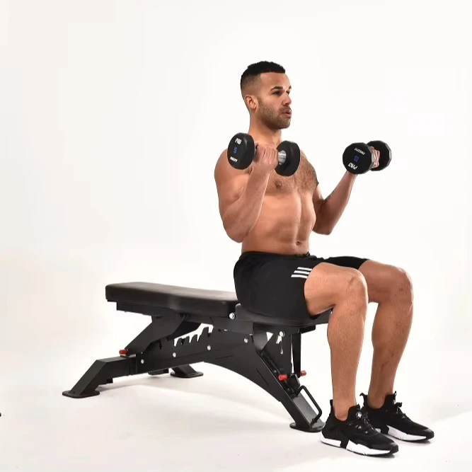 Многофункциональное оборудование для фитнеса тренажерного зала коммерческая тренировочная скамья сидения регулируемая тяжелая штанга гантелей