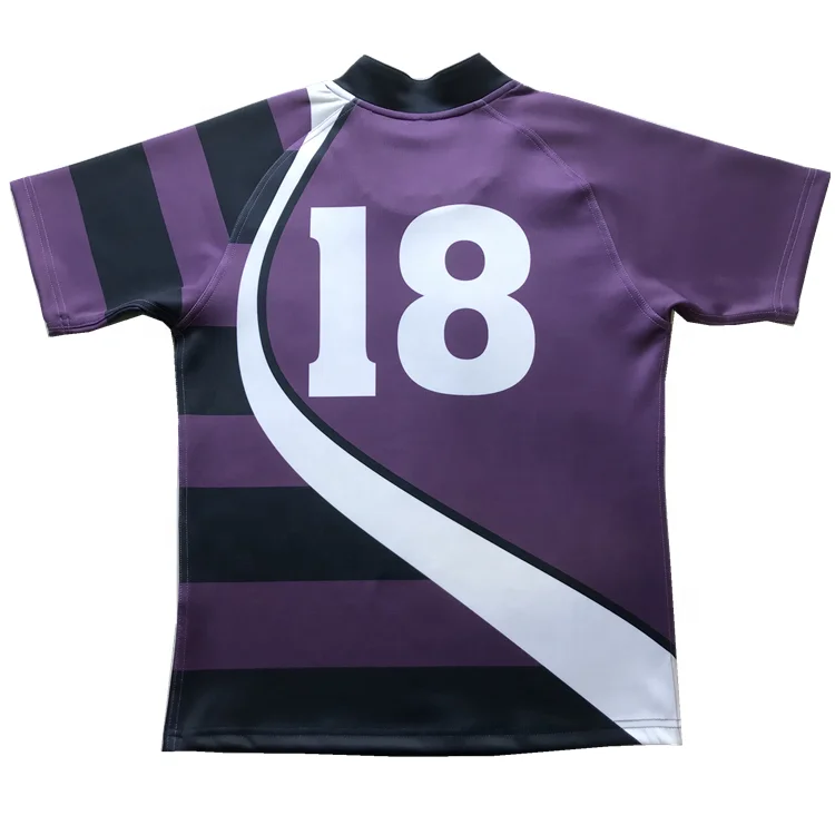 Wholesale short Sleeves Rugby Football Wear Football Wear Uniforms Printing Sublimation Rugby Jersey