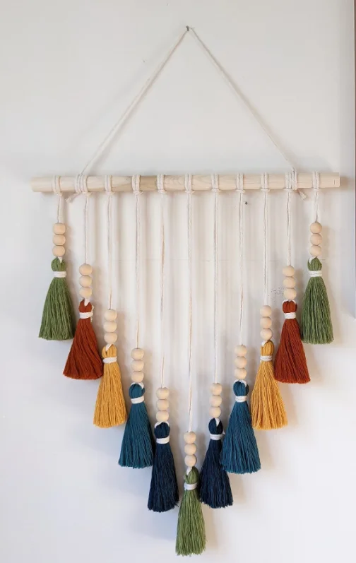 Manufacture customized Colorful Bohemian Macrame Beho Home Decor Wall Hanging
