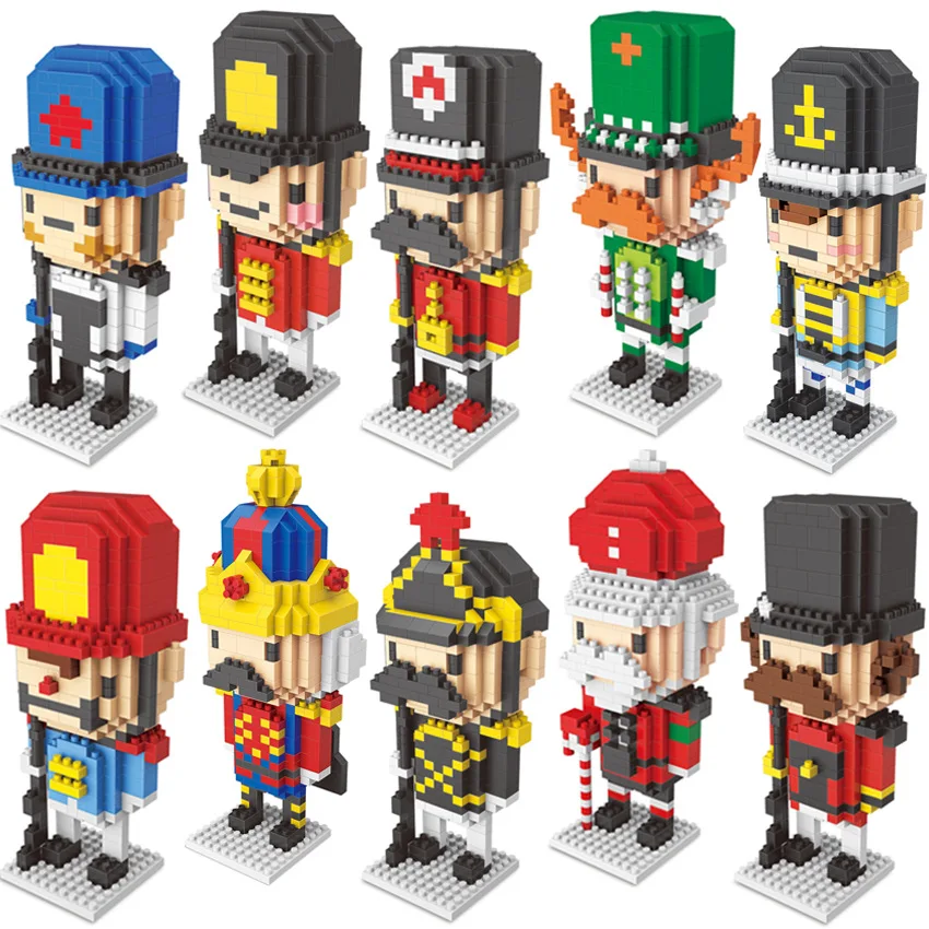 Nano blocks Military army blind box bricks cartoon Building Blocks Sets kitty party favor toys kids toys LNO254-LNO263