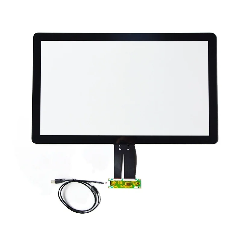 
YUNLEA 6H tempered glass usb touchscreen custom pcap 23.8 24 inch capacitive touch screen panel kit 