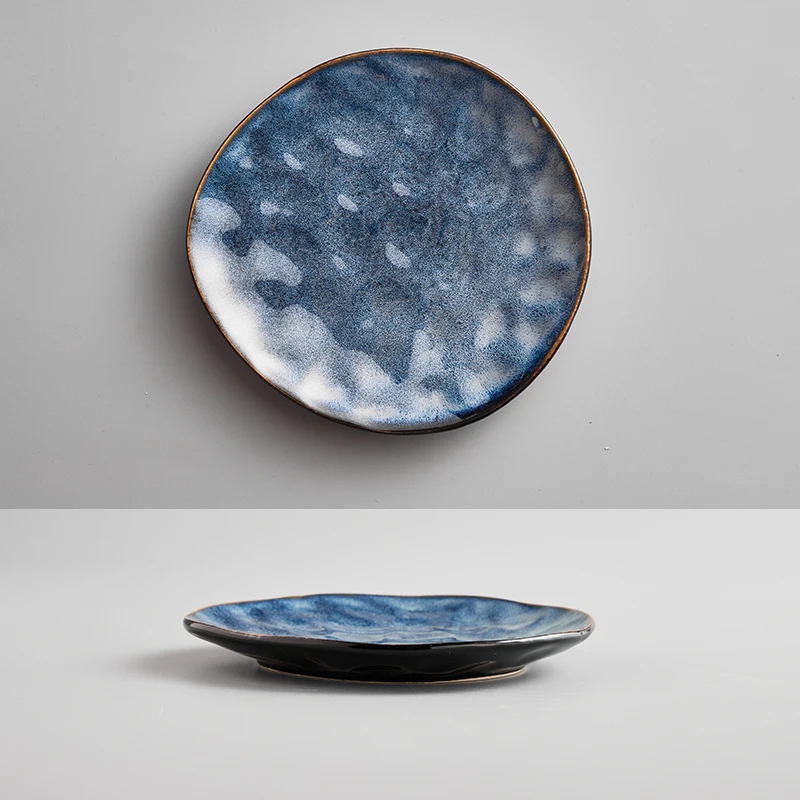 Japanese Style Crude Pottery Handmade Pottery Creative dinnerware sets Restoring Ancient Ways Ceramic tableware