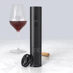 Battery-operated Stainless Steel Cylinder Wine Bottle Opener Electric Small Corkscrew