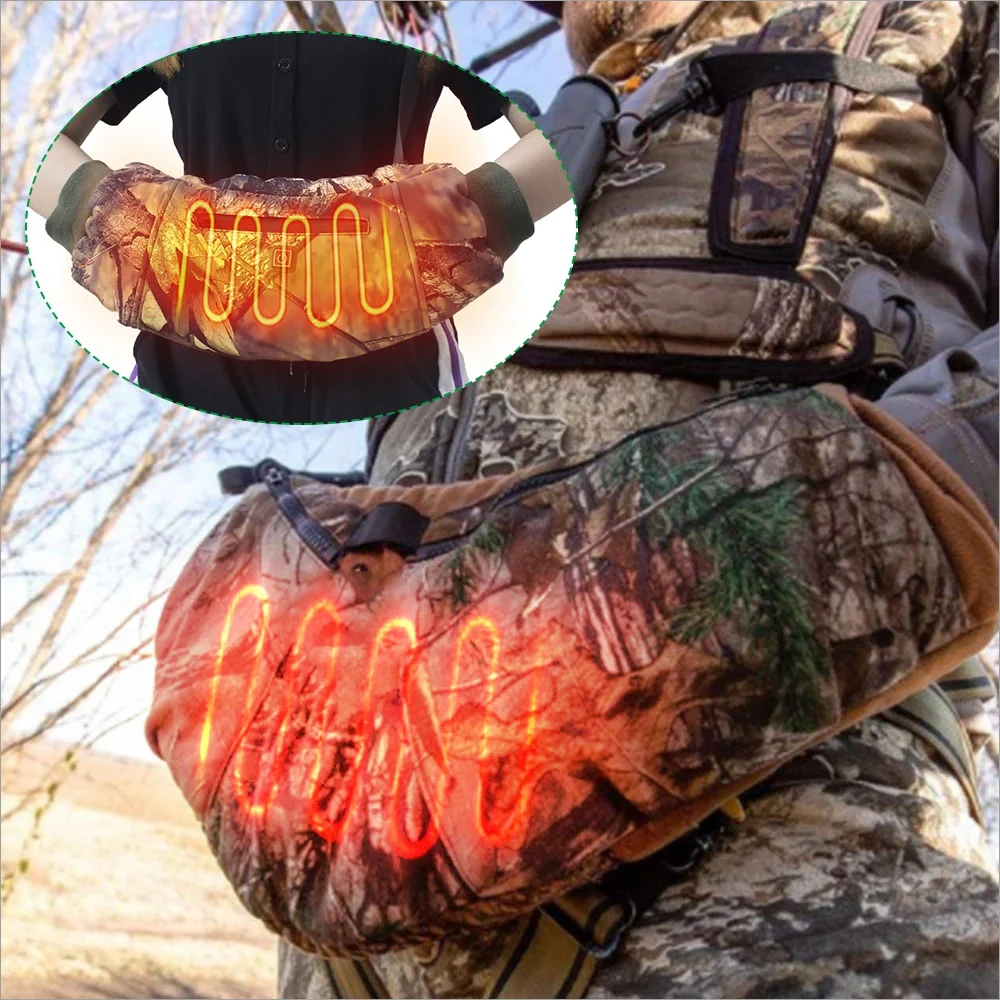 5V USB Hunting Camo Heated Muff for outdoor sport heated handwarmer