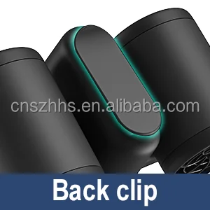 Personal USB Charging Strong Wind Portable Wearable Fan Electric Hanging Waist Belt Clip Mounted Fan For Outdoor With Display