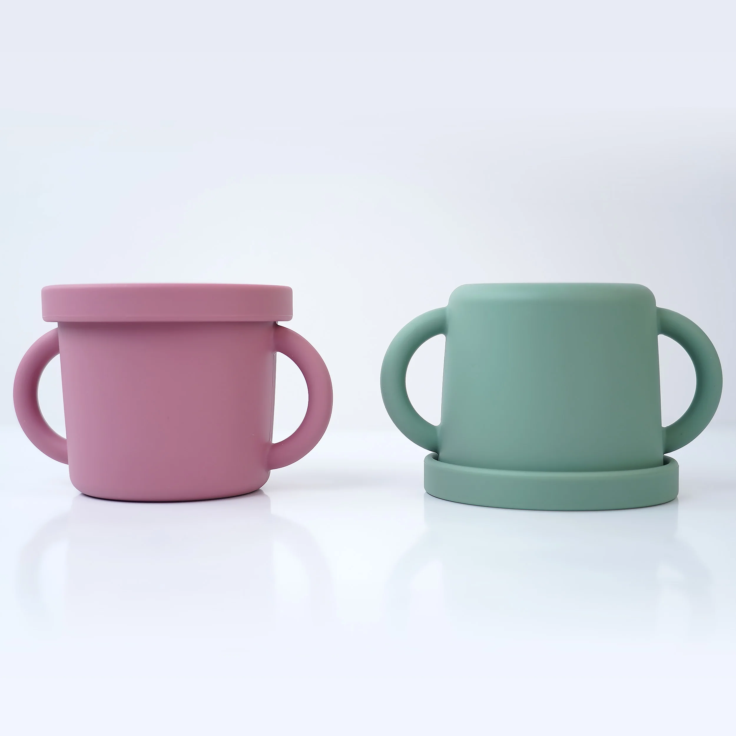 Baby Toddler Age 0-12 Months Food Usage Portable Silicone Snack Cup