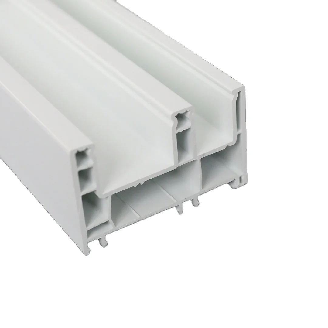 Factory Directly selling 3 tracks 112mm white color Europe style upvc windows doors profiles