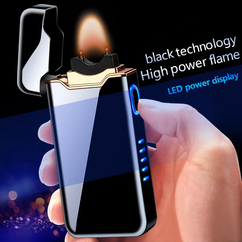 Big flame rechargeable USB novelty Eco-friendly lighter for wholsesaler