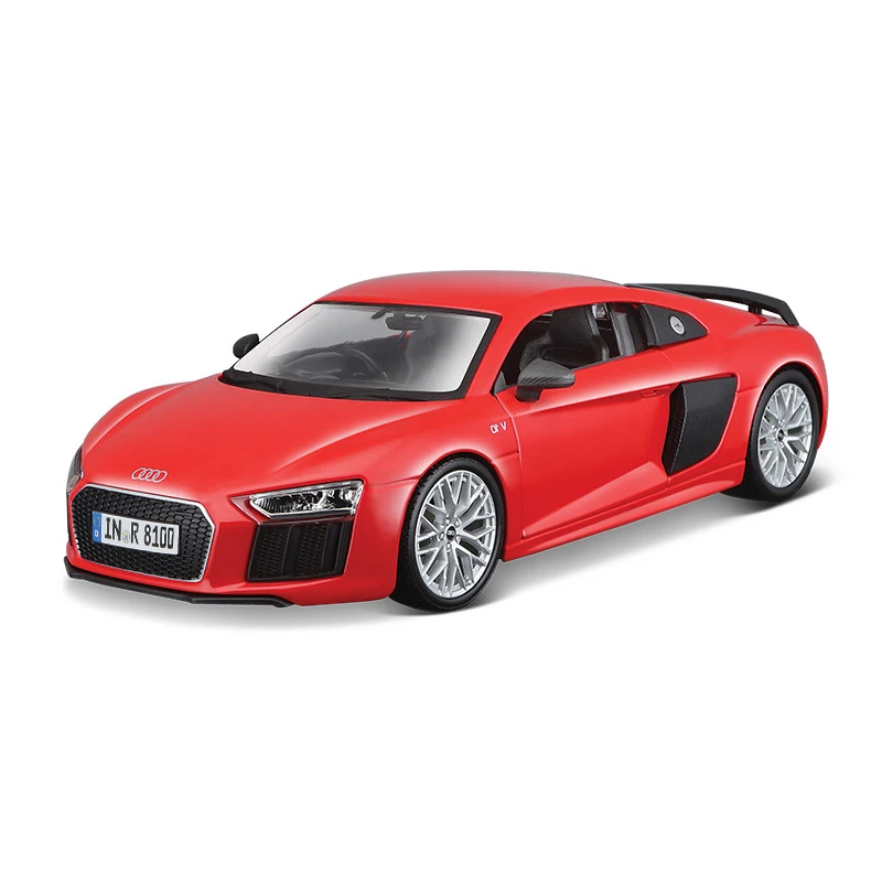 Модель автомобиля Maisto 1:24 Audi R8 R8 V10, имитация литых игрушечных транспортных средств, коллекционные подарки для хобби, статический литой голос