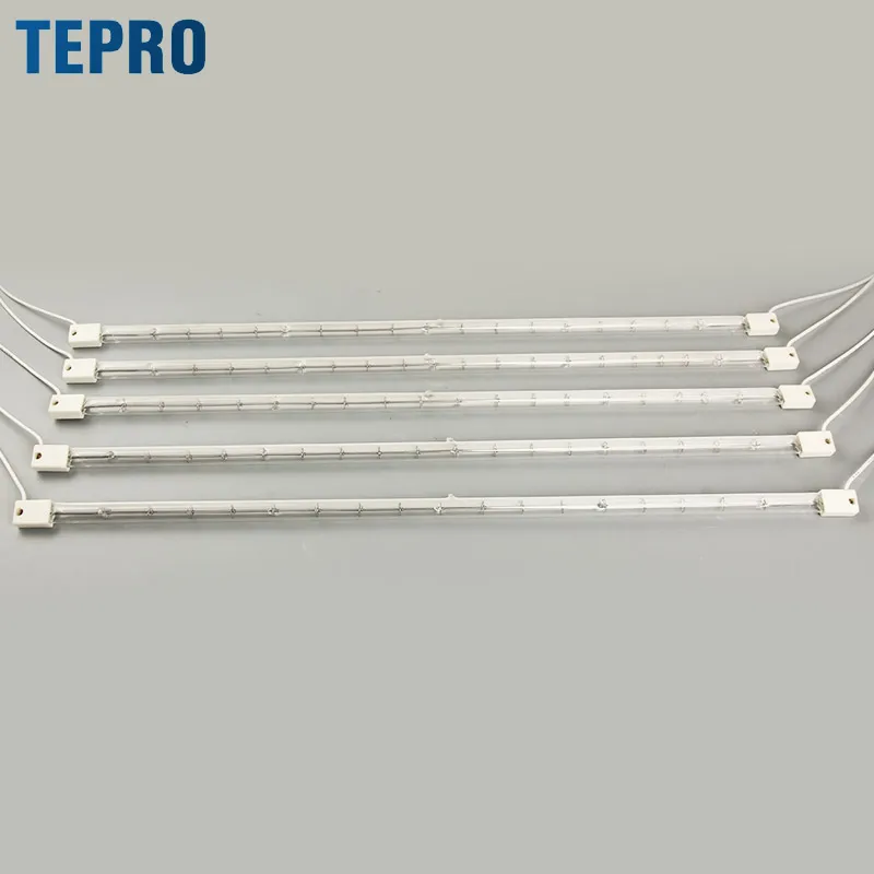 Круглые инфракрасные лампы QIR240-3000/т, поставщики нагревательных кварцевых галогенных ламп с позолоченным покрытием для печатной машины