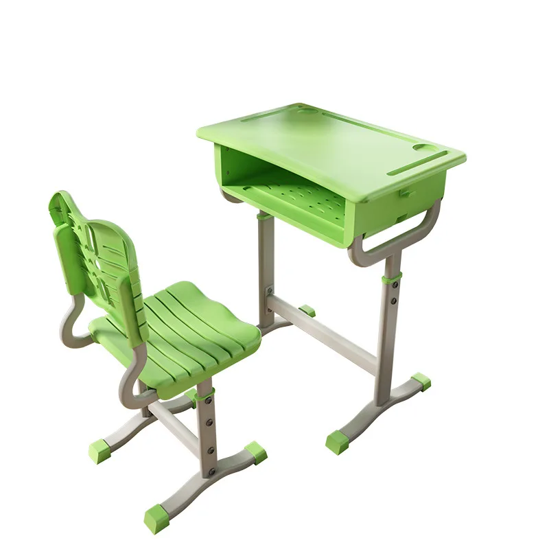 School set study desk child seats can automatically adjust the height of student desks and chairs factory prices