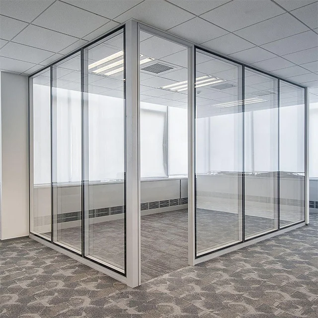 Звукоизоляция внутренняя перегородка невидимая рама остекление стены Скрытая рамка офисная мебель