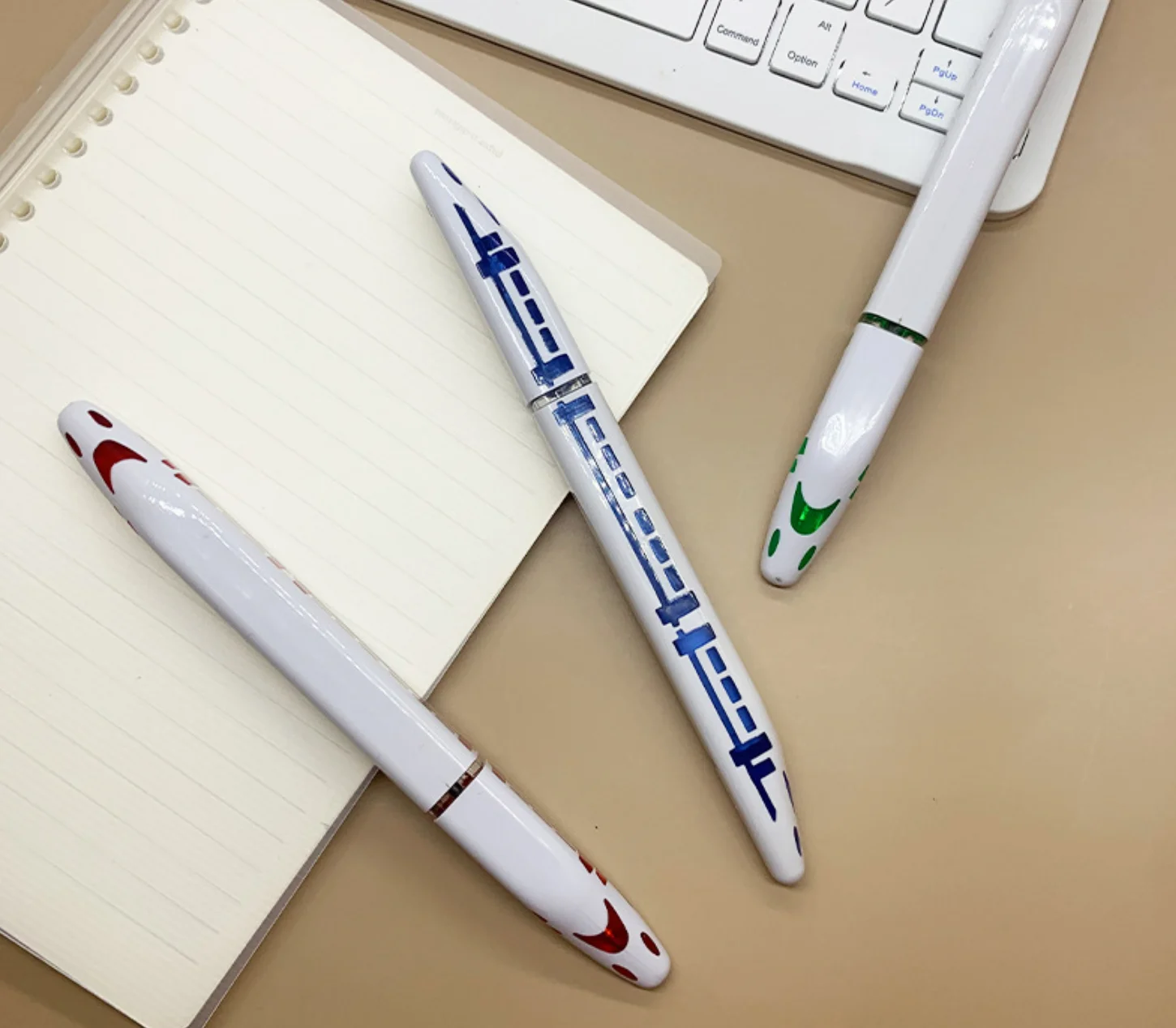 Fancy plastic ball pen, CRH train shape pen with led light, different color led light pen