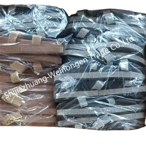 Fashion ladies rainbow rhinestone slippers footwear gold ladies diamond sandals women black slippers rainbow slides for women