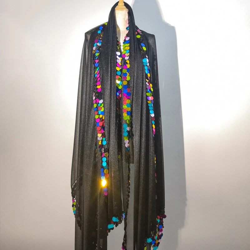 Large size Professional Oriental Malaya Indian belly Dancing Stage Performance Scarf veil for adult dance training