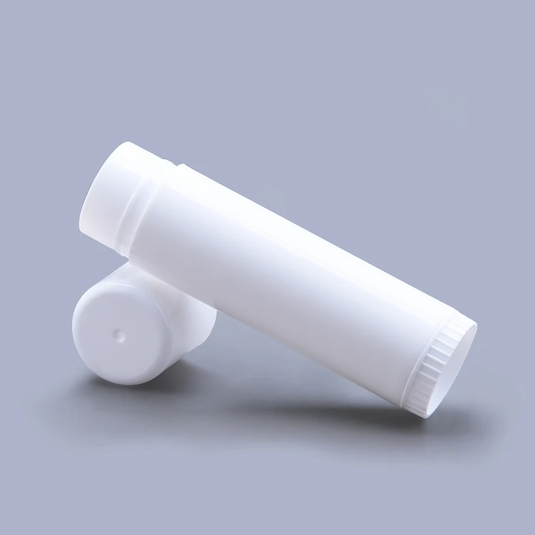 5g 15g Eco-friendly Customized Luxury Wholesale Chapstick White Plastic Slim Thin Mini Lip Balm Tube