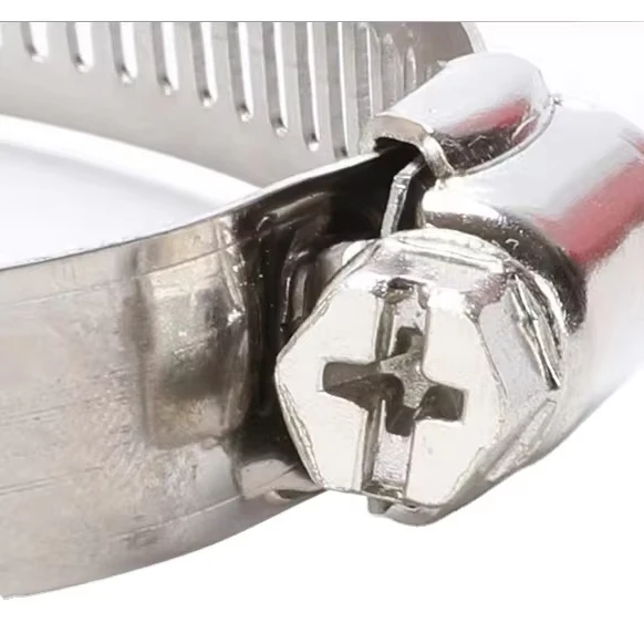 Wholesale 201 stainless steel large heavy duty American pipe clamp stainless steel hose clamp hoop