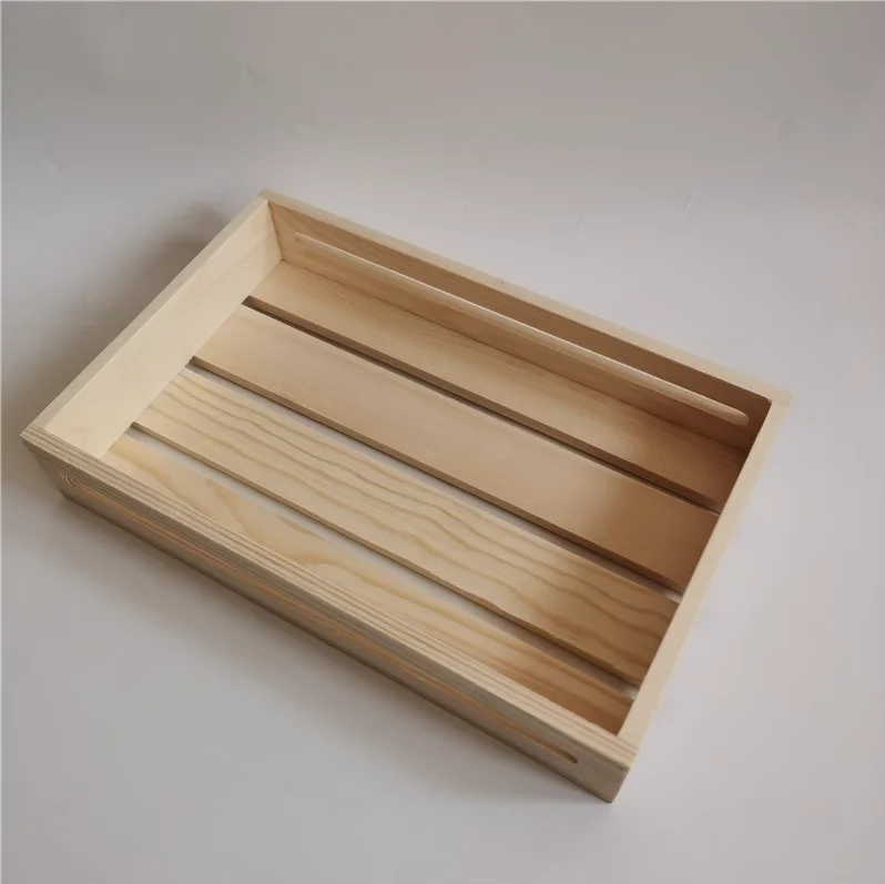 Wood nested storage wine fruit bottles towels books gift makeup box rustic wooden home basket display crate boxes