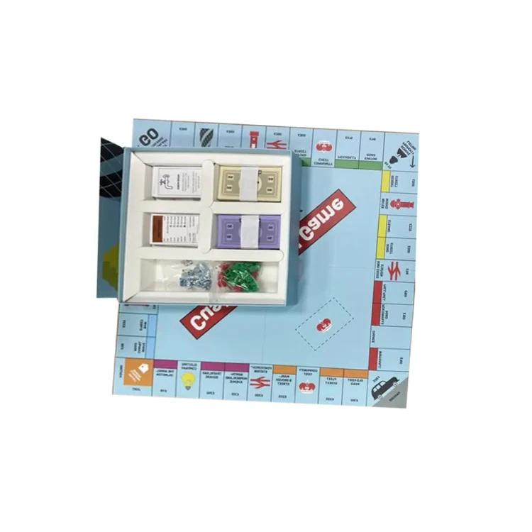 Custom Design Monopoli Board Games Manufacturers Plastic Miniature Token Supplier Table Board Game