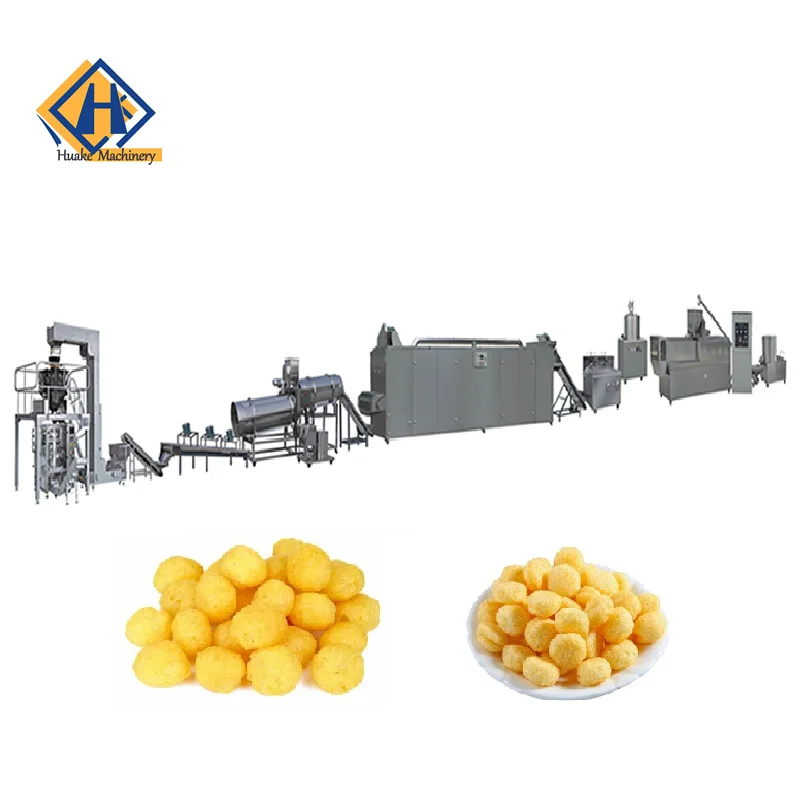 High Quality Puffed Cheese Ball Corn Snacks Making Machine