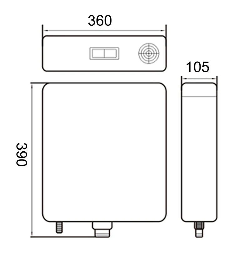 Factory Supply Small Size Water Saving Cheap Plastic Wall Hung Toilet Flush Tank