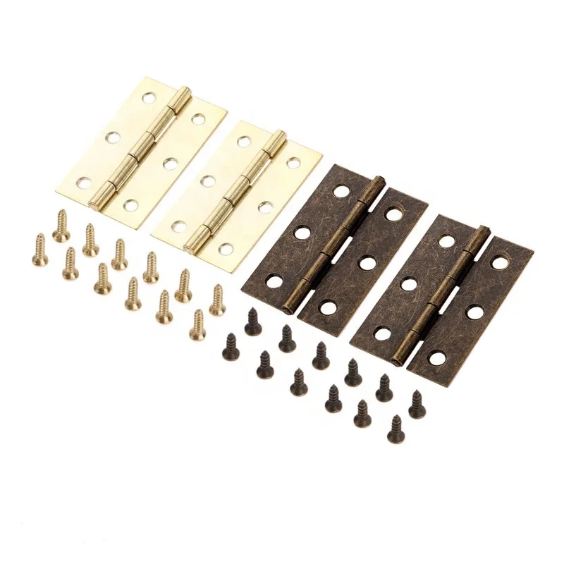 60*38 мм кухонные дверные петли для шкафа мебельные аксессуары 4 отверстия золотые петли для ящиков для ювелирных коробок мебельная фурнитура