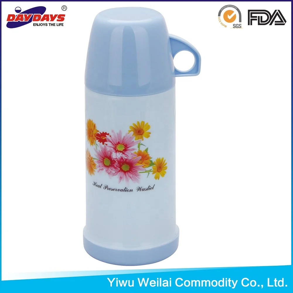 DAYDAYS Good Quality Classical  Plastic Vacuum Flask Glass Inner Thermos Jug