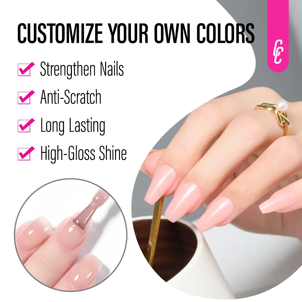 Wholesale create your own brand 3 in 1 step gel polish soak off uv gel mixed color one step gel polish
