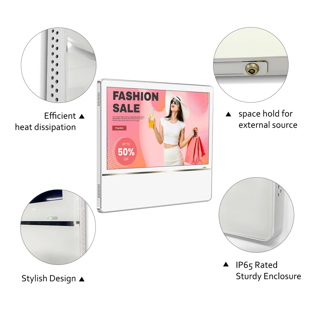 18.5 Inch Hot Selling Indoor Wall Mount LCD Monitor Commercial Elevator Advertising Display Screen Smart TV Lift Digital Signage