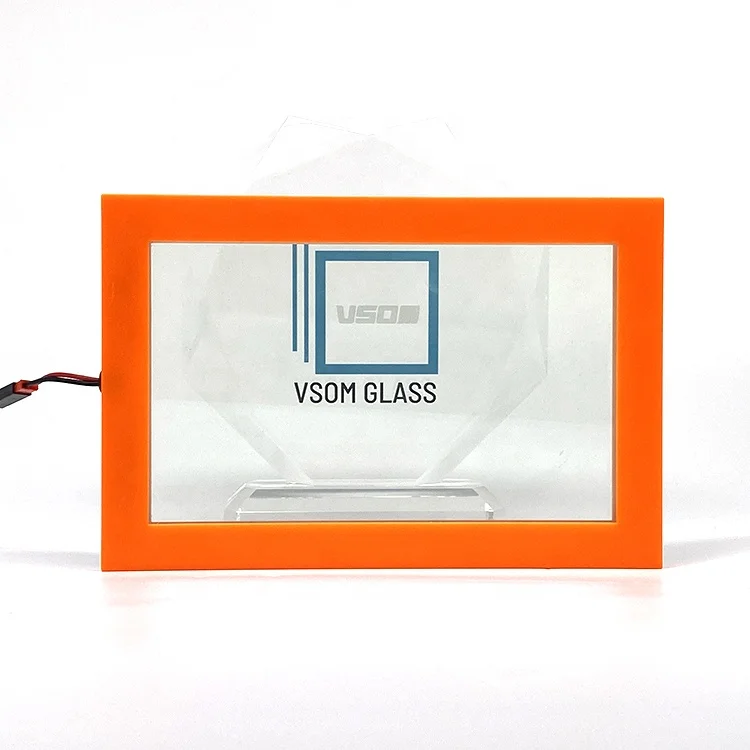 Electronic Switchable privacy intelligent pdlc film building smart glass for glass door conference rooms Front Projection