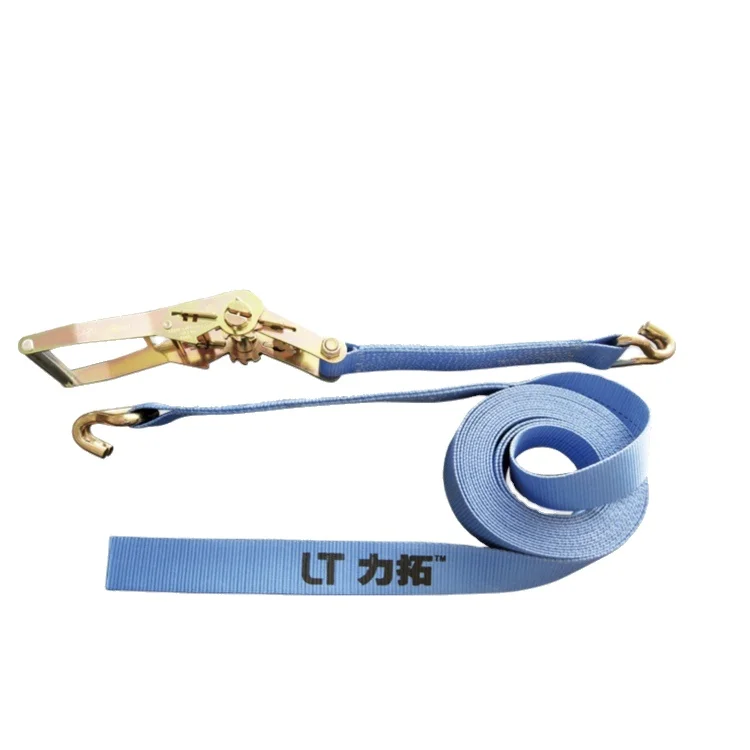 Direct Wholesale Ratchet Tie Down Straps 4 Pack With S Hook Safety Factor 2:1 Length Can Be Customized