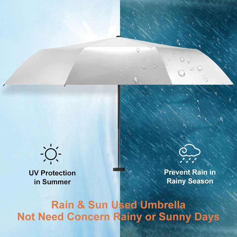 Super Hot Girl Gift Protective Travel Mini Uv Umbrella Japanese 5 Folding Umbrella