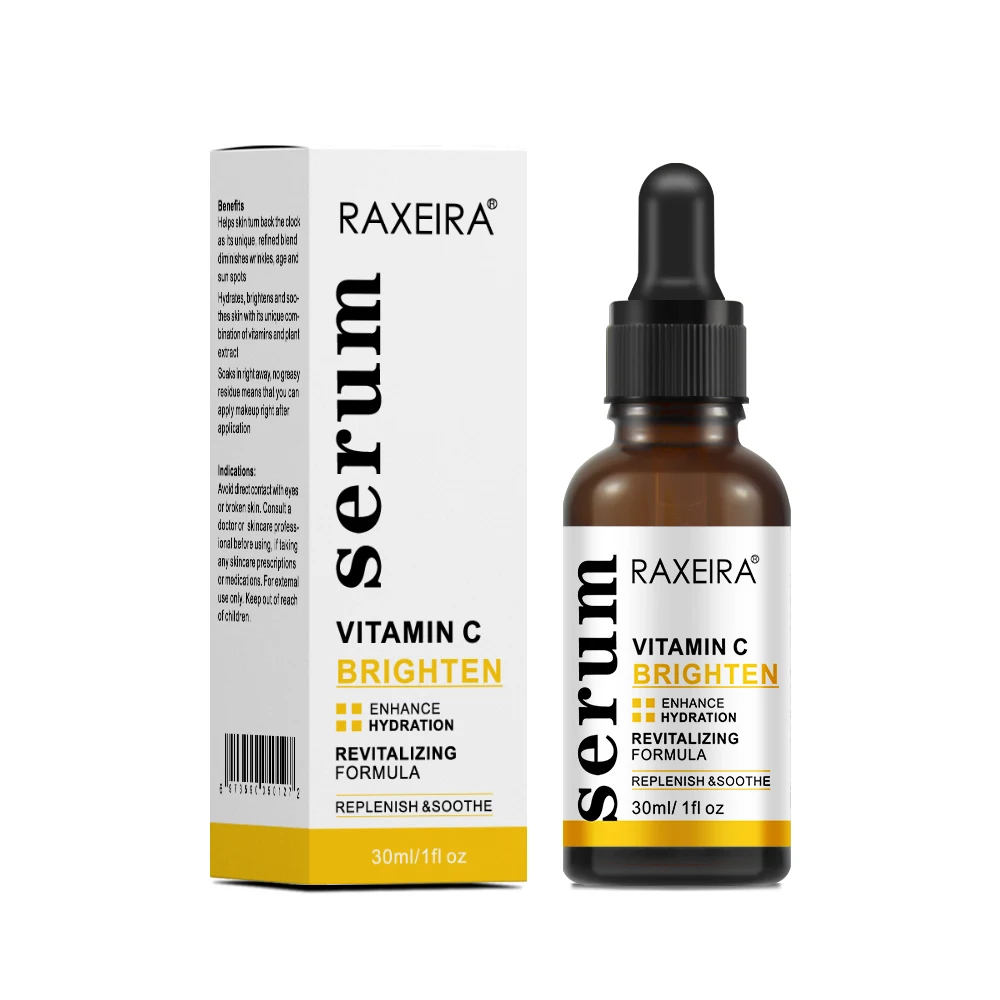 Natural Skin Care Facial Treatment Anti Aging Vitamin C Serum with Hyaluronic Acid And Vitamin E