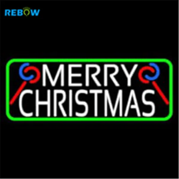 Good Vibes Vintage Mini Flex Red Bull Merry Christmas Neon Sign