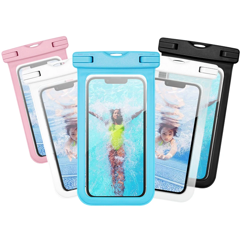 Outdoor Sports Skiing Surfing Travel Transparent Mobile Phone Accessories Pvc Waterproof Bag