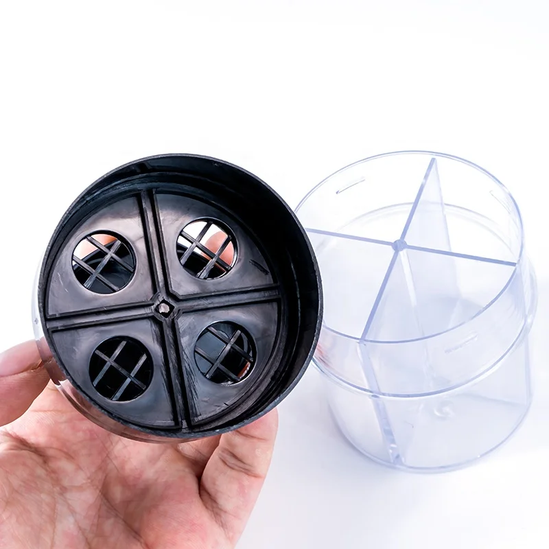 
2021 new multi-chamber 4 in 1 kitchen cooking seasoning bottle plastic packaging for spice jars 