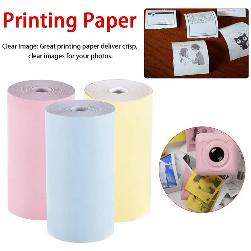 P50 Sticker Label 107x30mm 77x30mm 57x30mm Sticky Thermal Paper Roll for Mini Printer Phomemo Nimbot PeriPage Paperang