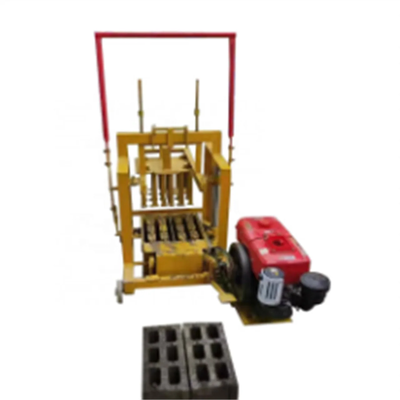Low Cost Hand Press Mud Brick Making Machine Key Block Building Technical Parts Sales Video Pcs Solid Support Plant Weight Easy