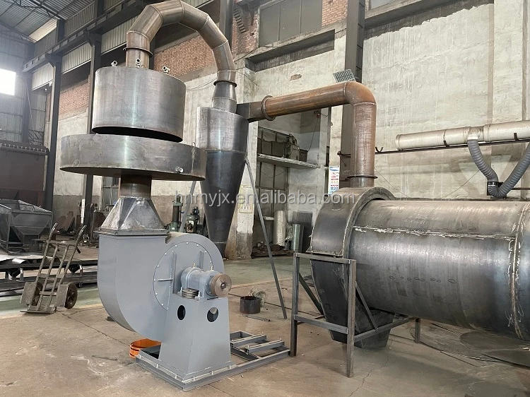 Industrial Carbon Black Coal Ash Drier Machine Clay Soil Vacuum Rotary Drying Drum Dryer